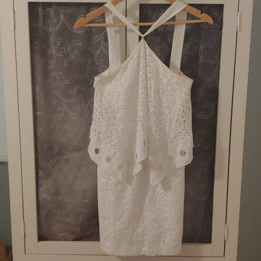 White lace dress Lilly Pulitzer